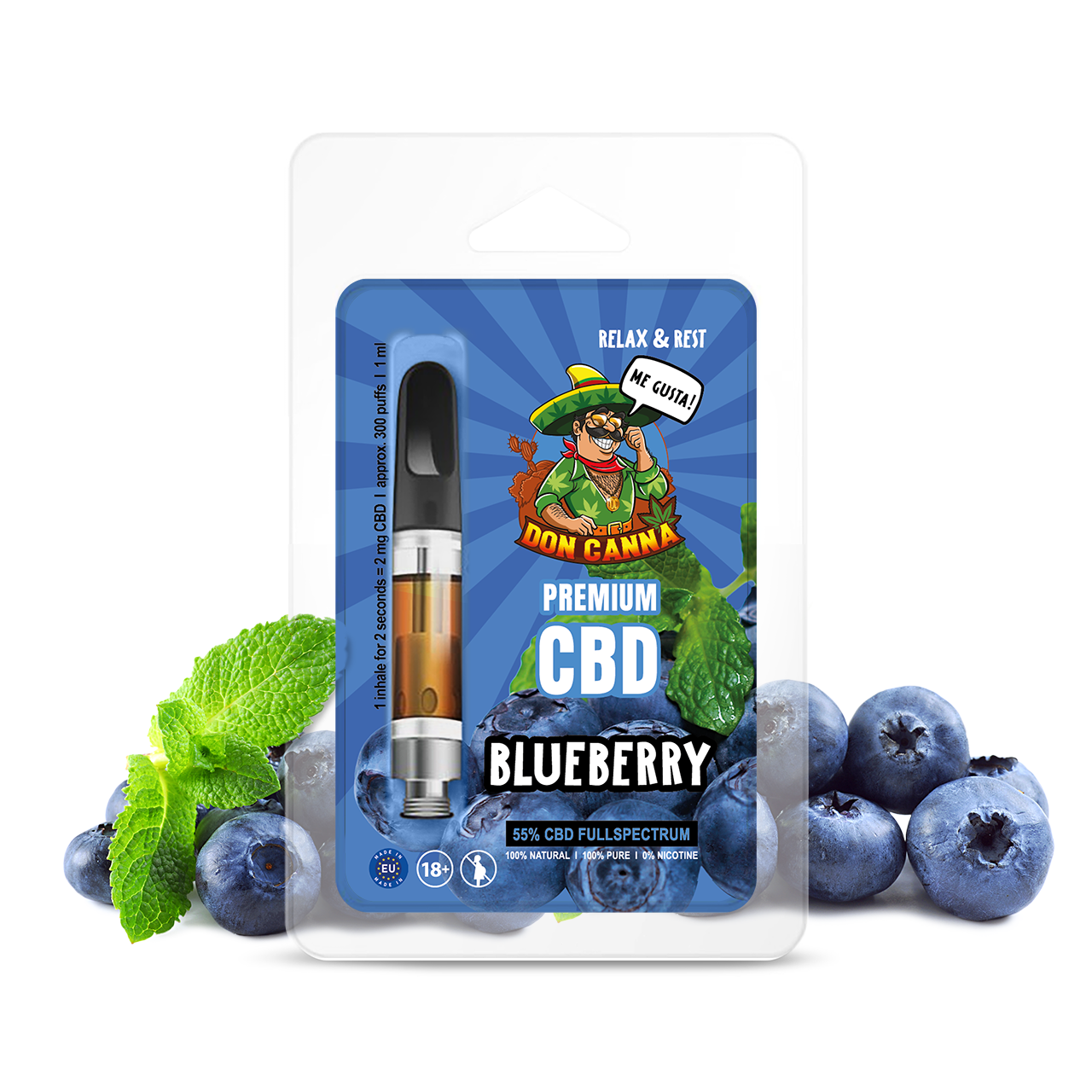 Premium CBD Liquid Blueberry · 1 ml Image 1