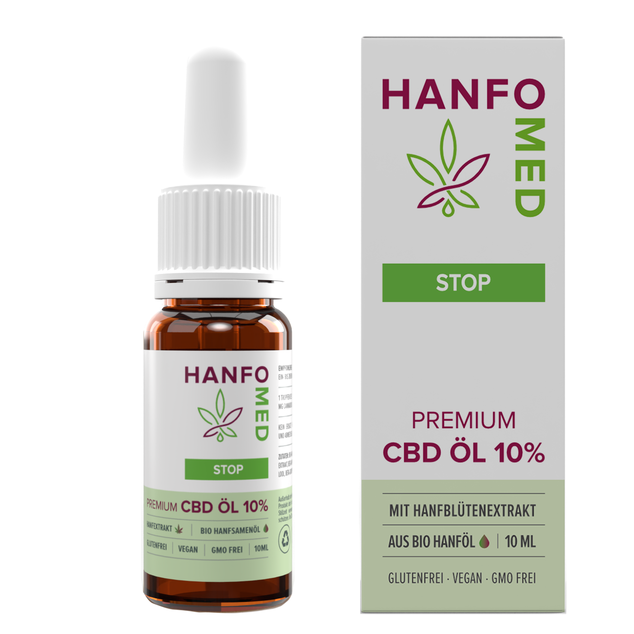 Premium CBD Öl 10% - Entzündungshemmer · Hanfosan